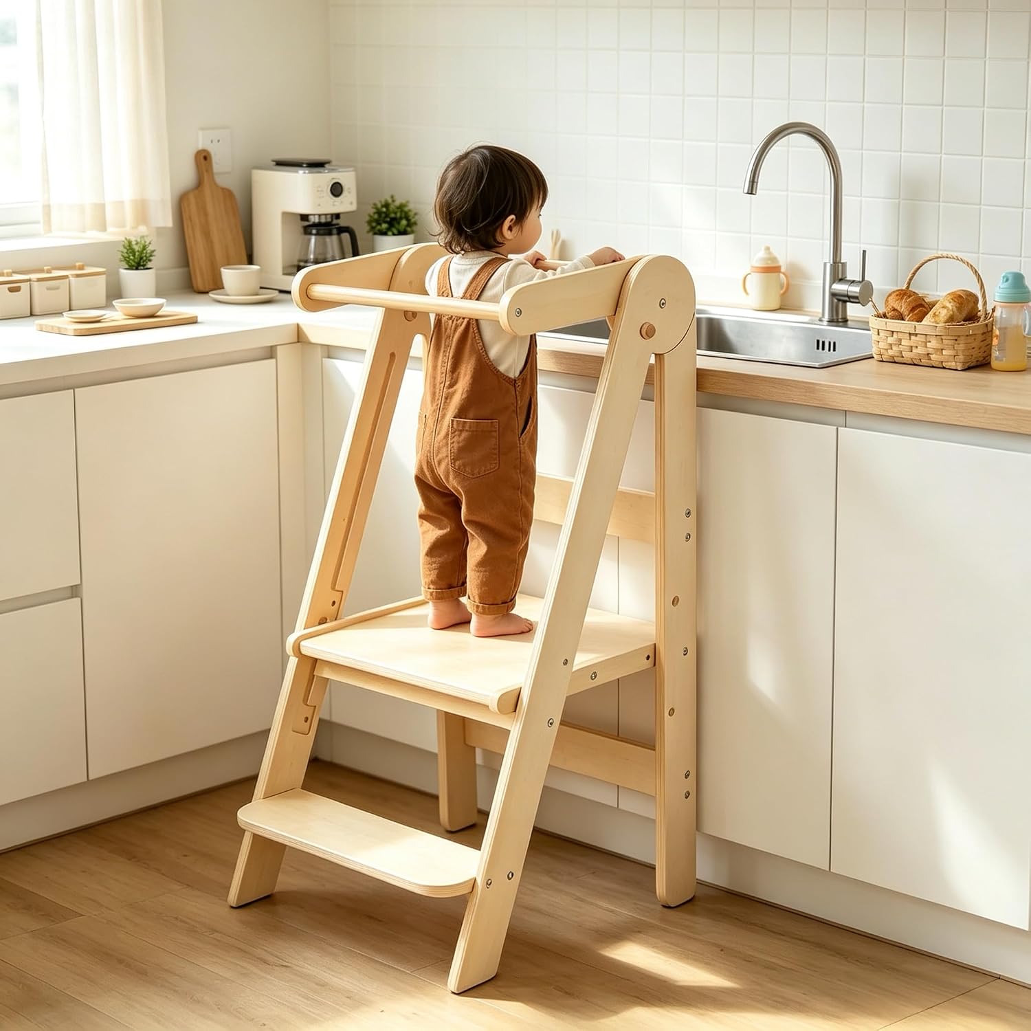 Toddler Learning Tower - Składana wieża dla maluchów, stołek kuchenny