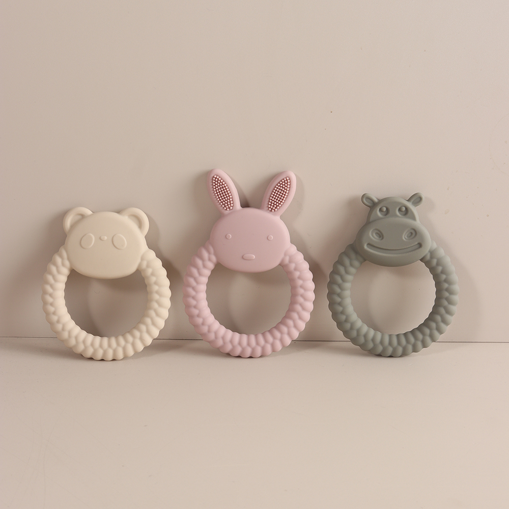 Baby Products Rabbit - Uroczy silikonowy gryzak dla niemowląt, bez