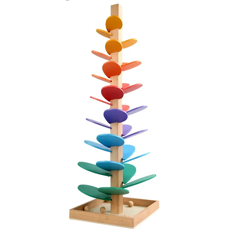 Drewniany tęczowy drzewko muzy – Toddler Learning Tower recenzja i cena
